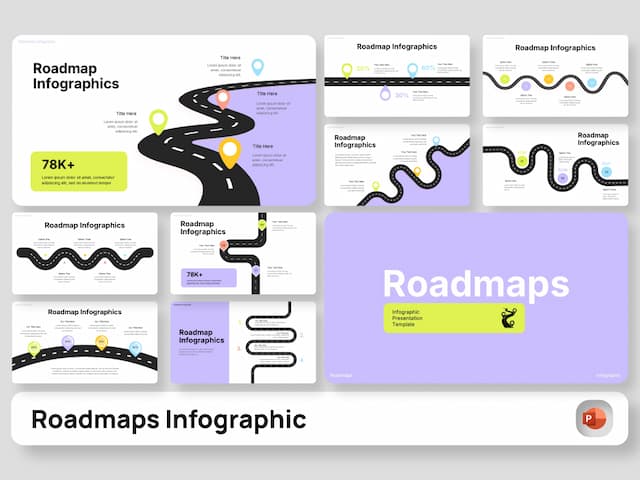 Thumbnail for Solid Roadmap Infographic PowerPoint Presentation digital asset