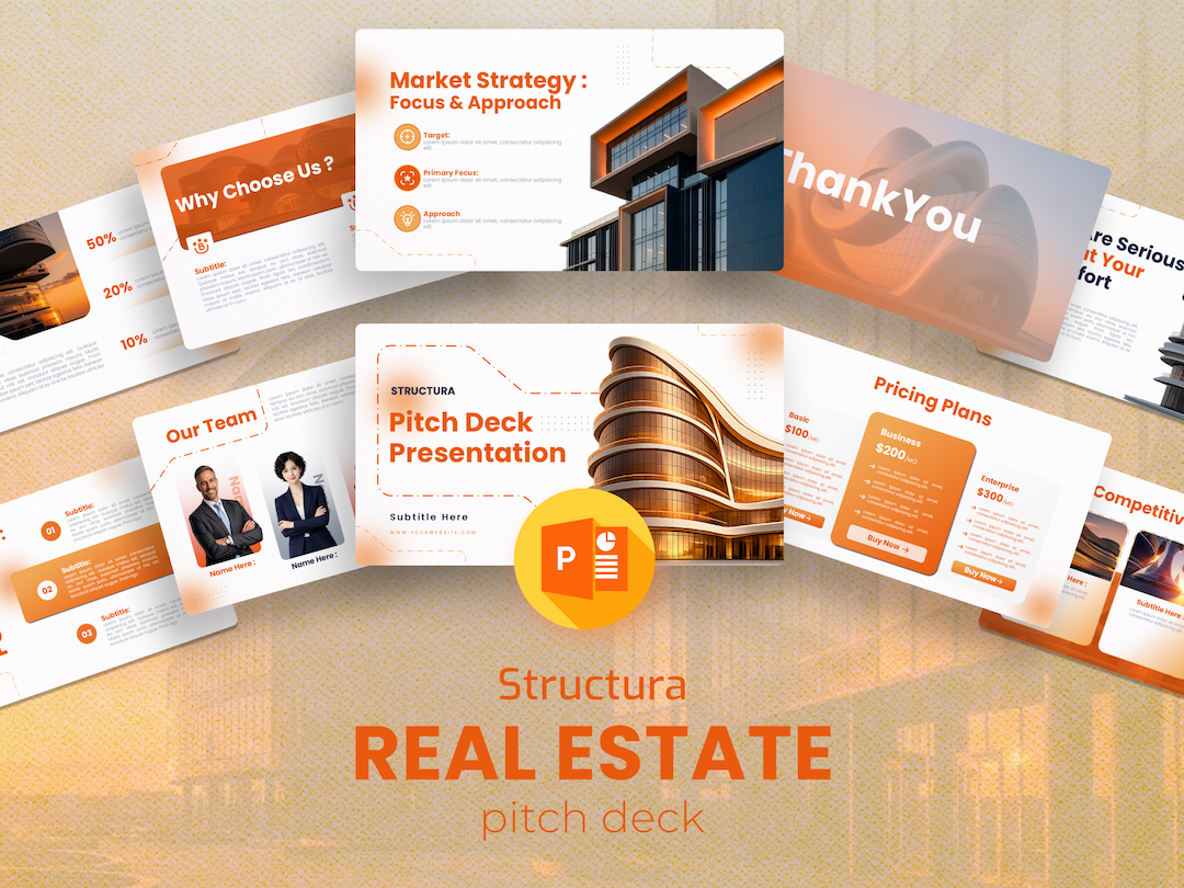 Structura Real Estate Pitch Deck Template