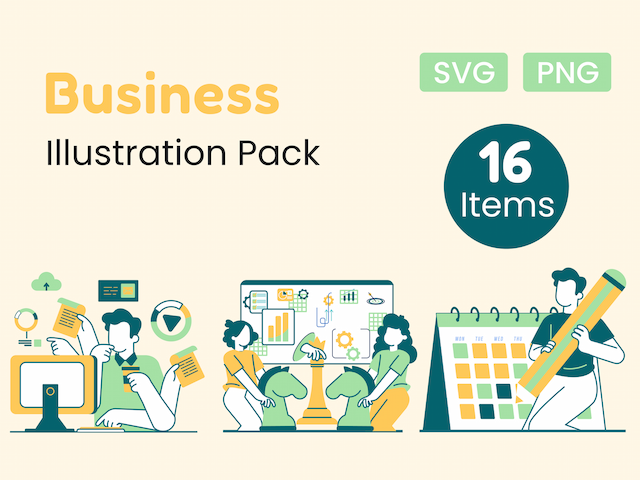 Thumbnail for Business Illustration Pack digital asset